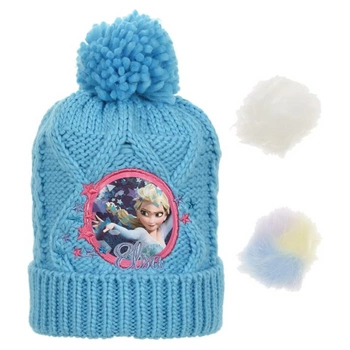 Czapka dziecięca Disney Frozen z pomponem zimowa