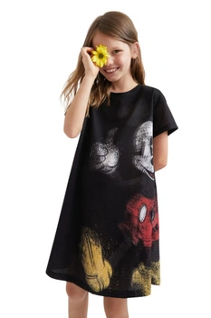 Sukienka dziewczęca Desigual OK Mickey czarna tiulowa r. 98