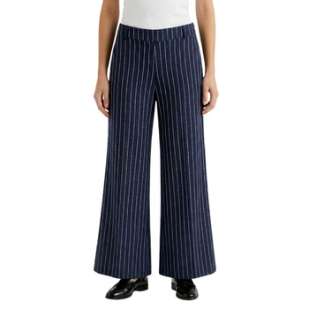 Spodnie damskie United Colors Of Benetton szerokie lniane materiałowe