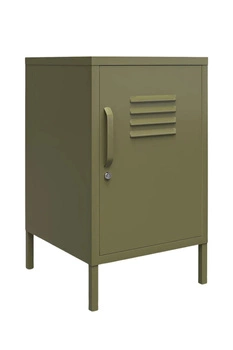 Szafka Dorel Home metalowa zielona nocna