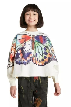 Bluza dziewczęca Desigual Papallona motyl skrzydła oversize