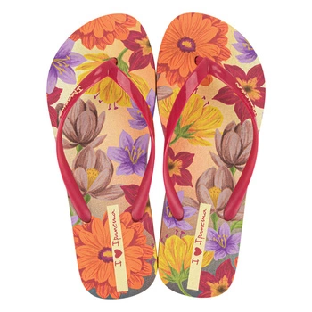 Klapki damskie Ipanema Verao japonki w kwiaty różowe basenowe r. 37