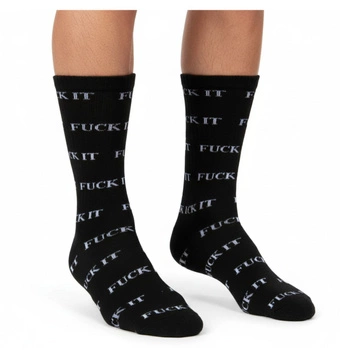 Skarpetki HUF Fuck It wysokie skarpety czarne