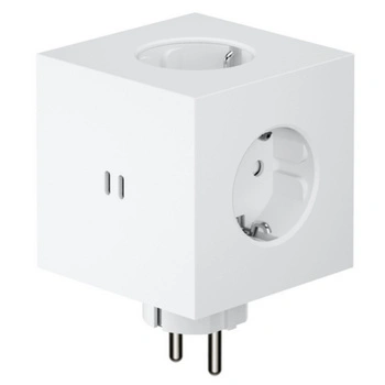 Rozszerzacz gniazd Avolt Square 2 z podwójnym USB-C 30W biała