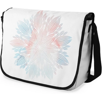 Torba Le Jardin na ramię  ecru z niebiesko pomarańczową mandalą