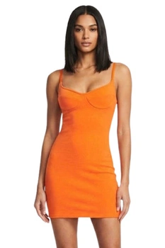 Sukienka damska Calvin Klein Heron Preston mini pomarańczowa r. XL