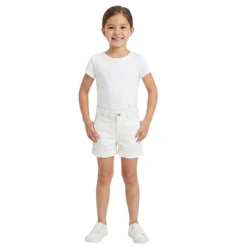 Spodenki krótkie dziewczęce ZARA chino białe r. 116