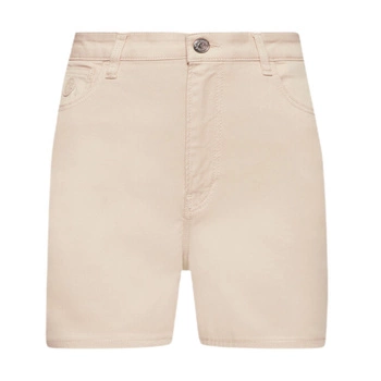 Spodenki damskie Trussardi beżowe krótkie szorty