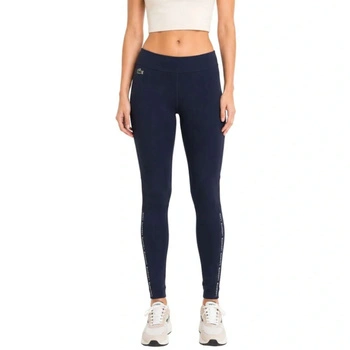 Spodnie damskie Lacoste sportowe treningowe legginsy granatowe r. XS