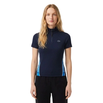 Koszulka damska Lacoste Contrast Bands Polo granatowa r. XXS