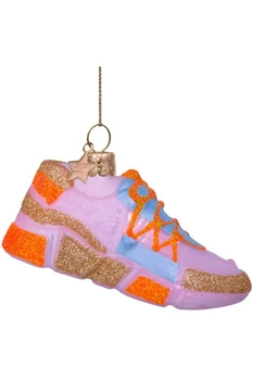 Bombka choinkowa Vondels but ozdoba bożonarodzeniowa różowy