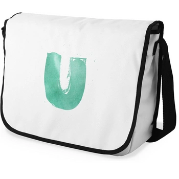 Torba Le Jardin na ramię z literą "U" w kolorze zielonym