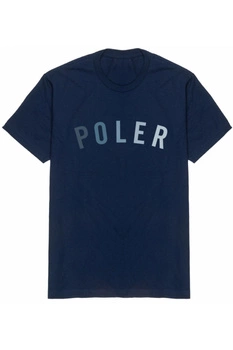 Koszulka męska Poler State Tee bawełniana granatowy