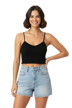 Bluzka Pepe Jeans Dorothea w prążki na ramiączkach czarny r. S