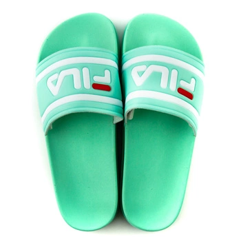 Klapki damskie Fila Morro Bay Zeppa na platformie zielone pastelowe