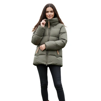 Kurtka damska Dewberry pikowana zimowa oliwkowa