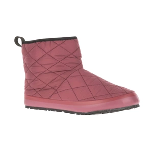 Kapcie damskie Kamik Puffy wysokie ocieplane bordowe