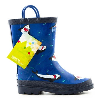 Kalosze dziecięce Regatta Minnow gumowce w rekiny