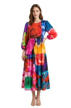 Sukienka damska Desigual Daisy midi w kwiaty