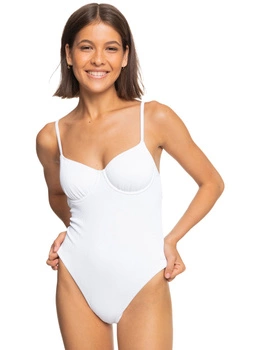 Strój kąpielowy Roxy Love jednoczęściowy kobiecy biały