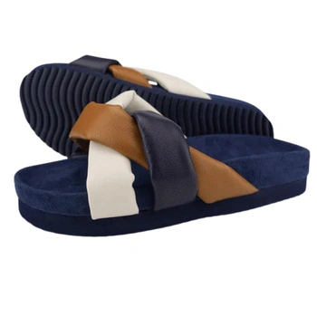 Klapki damskie Flip Flop Classy Tangle wsuwane granatowe