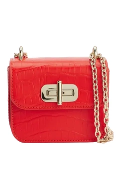 Torebka Tommy Hilfiger Micro Turnlock mała pomarańczowa