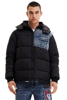 Kurtka męska Desigual Egon zimowa czarna