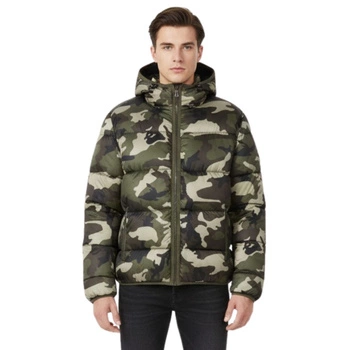 Kurtka męska Schott Eliot puchowa moro z kapturem