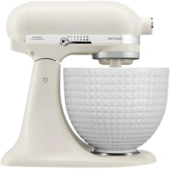 Robot kuchenny planetarny KitchenAid Artisan Monochrome Edition 5KSM156CXEPL kremowy misa 4,7 L