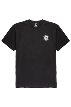Koszulka męska Poler Camp Vibes Circle bawełniana czarny