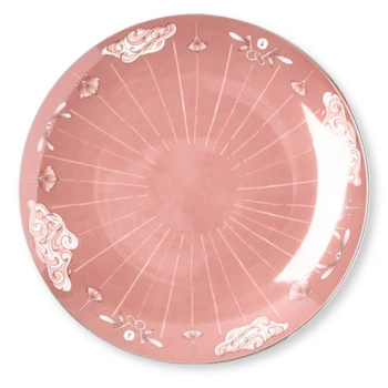 Talerz do serwowania Westwing Collection Mystic podstawka pod talerz różowy