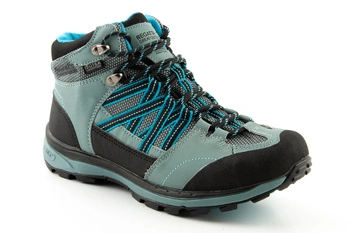 Buty damskie Regatta Samaris II Mid trekkingowe wodoodporne czarno niebieskie
