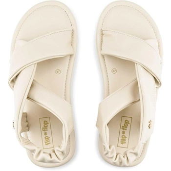 Sandały damskie Flip Flop Fauna beżowe lekkie