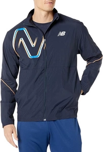 Kurtka męska New Balance Run Lite Pack sportowa granatowa r. S