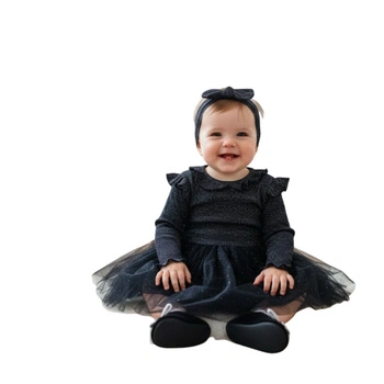 Body dla dziewczynki Zara Baby eleganckie z nicią metaliczną r. 74