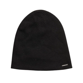 Czapka damska Superdry Jayden Rib Beanie zimowa czarna
