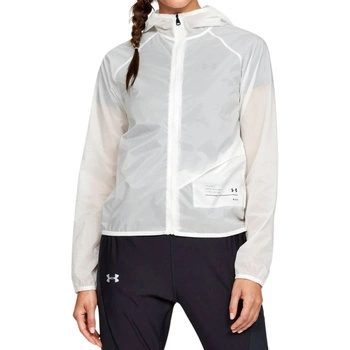 Kurtka damska Under Armour Qualifier Storm Packable przeciwdeszczowa biała r. S