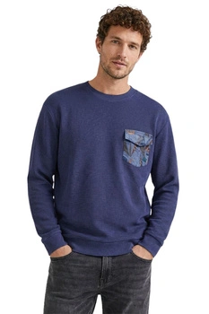 Koszulka męska Desigual Kenet granatowa z długim rękawem