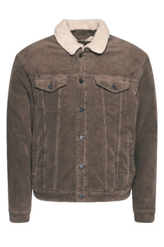 Kurtka męska Only&Sons Life zimowa sztruksowa Sherpa