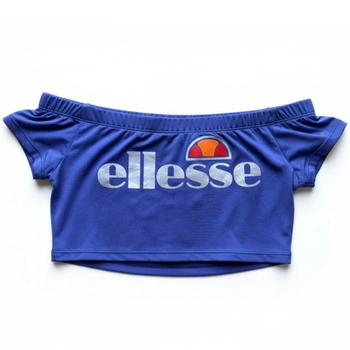 Koszulka damska Ellesse crop top fioletowa