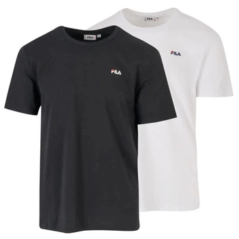 Koszulka męska Fila Brod Tee t-shirt 2-pak biała i czarna r. S