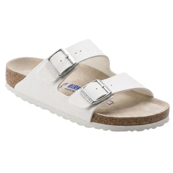 Klapki męskie Birkenstock Arizona bs z miękką wkładką białe r. 42