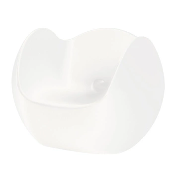 Fotel bujany Slide Blos Karima Rashida nowoczesny biały