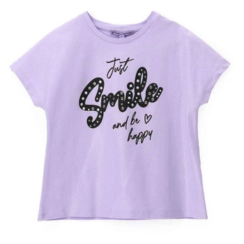 Koszulka dla dziewczynki Original Marines fioletowa z dżetami