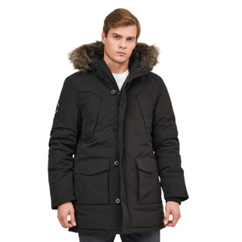 Kurtka męska Superdry Everest parka zimowa czarna