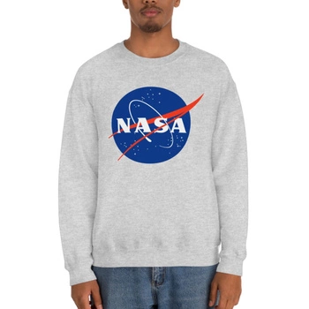 Bluza męska Gildan Nasa Rocket 76 szara