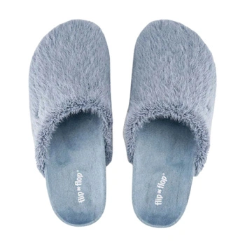 Kapcie damskie Flip Flop Amy*Fur ciepłe wygodne pantofle z futerkiem