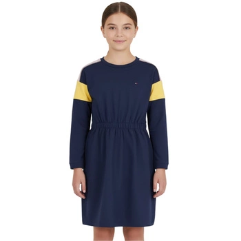 Sukienka dziewczęca Tommy Hilfiger Colorblock granatowa