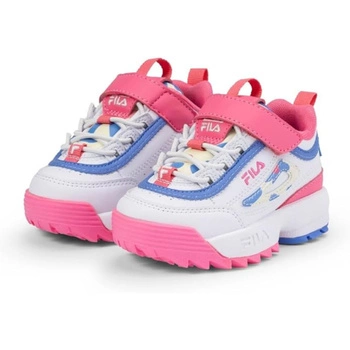 Buty dziewczęce Fila Disruptor sneakersy biało różowe