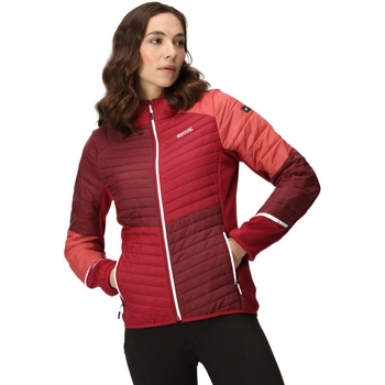 Kurtka damska Regatta Trutton II hybrydowa przejściowa z kapturem bordowa